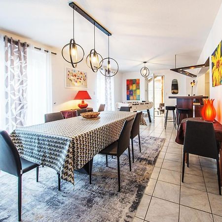 La Coquette ! Maison Au Coeur De La Bresse Avec Veranda Barbecue Garage Baby-Foot Et Barre De Son المظهر الخارجي الصورة